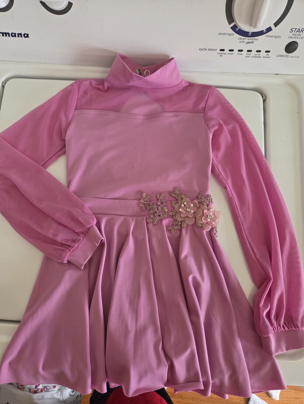 pink Weissman matte jersey lyrical dance Dress